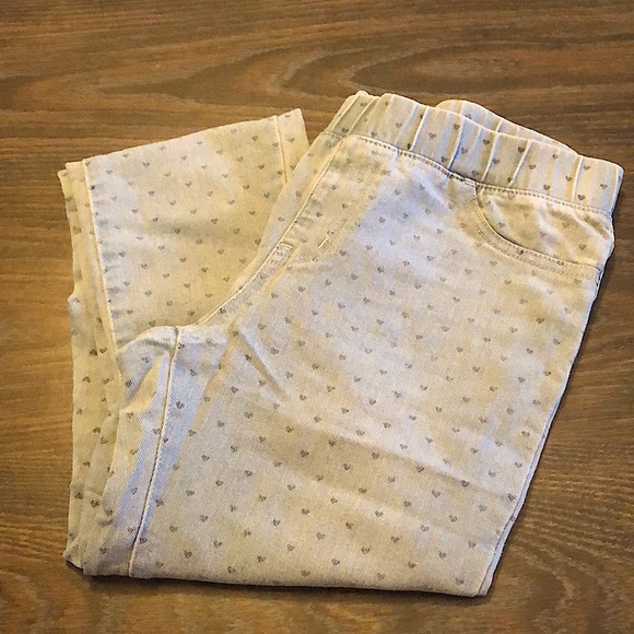 Children’s Heart Print Jeggings - Picture 1 of 5